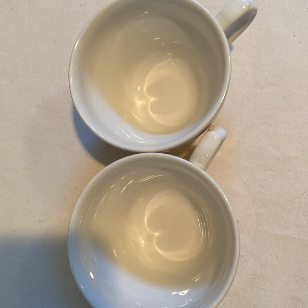 🌺Vintage set of 2 Churchill Rosa Red Willow coffee cup England - Picture 4 of 5